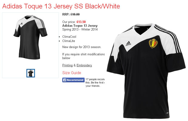 Adidas Maillot belge 2