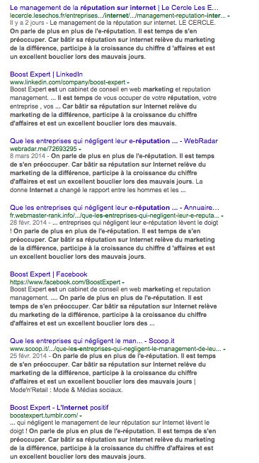 Screenshoot Google charlatan