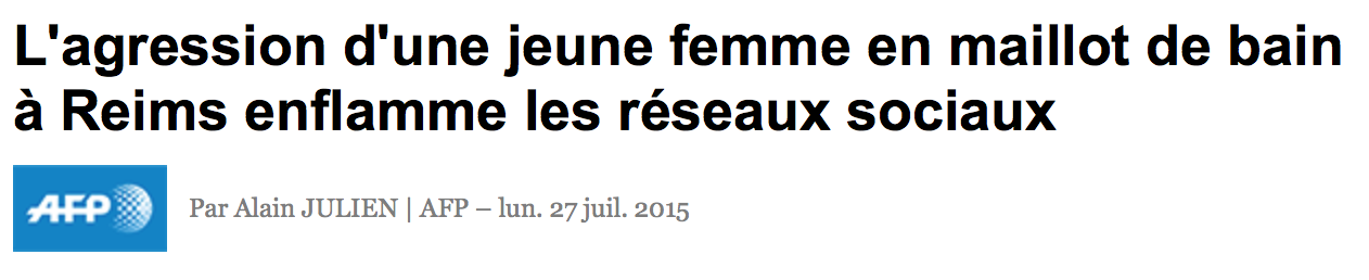 Dépêche AFP Reims Bikini