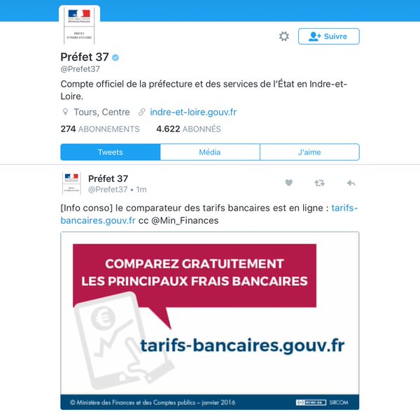 Régime followers Prefet 37