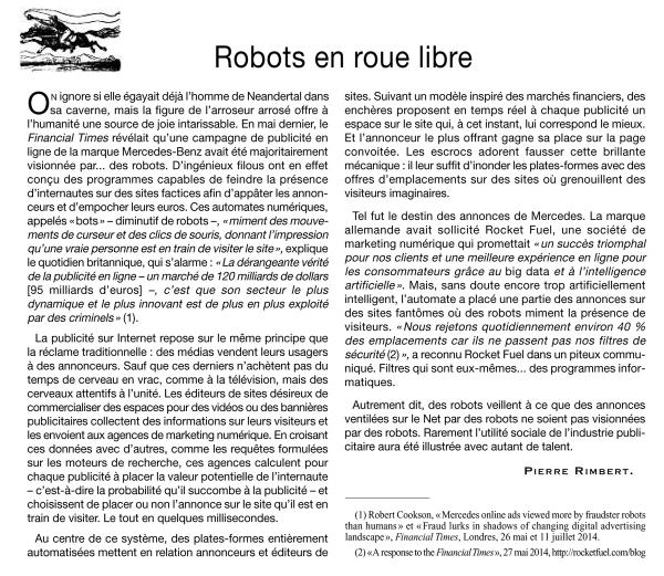 Robots partout